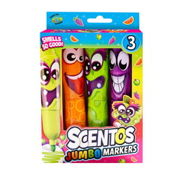 Fixy voňavé Scentos Jumbo Funny Face 3ks