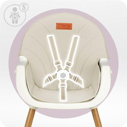 Jídelní židlička MoMi REKI béžová