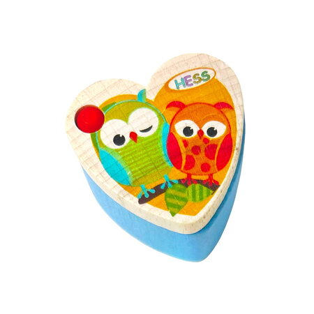 Hess Krabička na zoubky Sovičky modrá