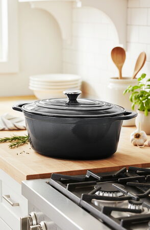 CS SOLINGEN Pekáč s poklicí litinový Xanten 36 x 28 cm černý CS-075262