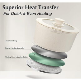 CS SOLINGEN Sada nádobí s nepřilnavým povrchem 17 ks BREEZE krémová CS-099169