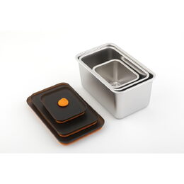 CS SOLINGEN Dóza na potraviny sada 3 ks s víkem 550, 1500, 2100 ml CS-101602