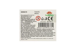 Panenka/miminko plast pevné tělo 26cm mix druhů 6ks v boxu