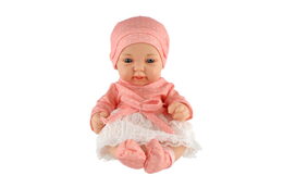 Panenka/miminko plast pevné tělo 26cm mix druhů 6ks v boxu