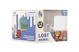 Veverka se žaludem plast 5cm na baterie 3 barvy v krabičce 9x7x9cm