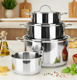 EXCELLENT HOUSEWARE Sada nádobí nerez EXCELLENT 7 ks KO-170422650