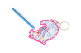 Diamantové malování přívesek na klíče Stitch