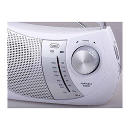 Radiopřijímač Trevi, RA 764 WH, FM/AM, manuální ladění, 230 V/ baterie 4xC