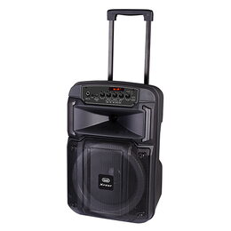 Reproduktor Trevi, XF 370 KB, MP3 přehrávač, USB/micro SD, AUX-IN, LED displej,
funkce TWS, disco light, dálkové ovádání, dynamický mikrofo