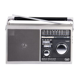 Radiopřijímač Trevi, MB 749 W, přenosný, 4-pásmové, FM/AM/SW1/SW2, Bluetooth,
USB, micro SD, 230V~50Hz/4xD UM1