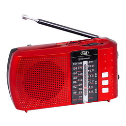 Rádio Trevi, RA 7F20 BT RD, přenosné, 3pásmové FM/AM/SW, MP3 přehrávač, podpora
USB/micro SD, nabíjení USB-C