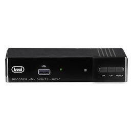 Set-top box Trevi, HE 3377 T2, HD DVB-T2/HEVC, HDMI, USB, Scart, dálkové
ovládání, 100-240 V 50 / 60 Hz
