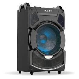 Reproduktor AKAI, DJ-S3HB, přenosný, BT, bezdrátový mikrofon, dálkový ovladač,
frekvence: FM 87,5-108 MHz, 280 W