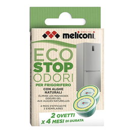 Pohlcovač pachů do lednice Meliconi, 621030, 2 ks, ůčinnost až 90 dní, s
přírodími mořskými řasami, Made in italy