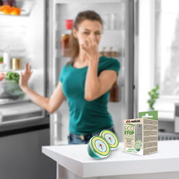 Pohlcovač pachů do lednice Meliconi, 621030, 2 ks, ůčinnost až 90 dní, s
přírodími mořskými řasami, Made in italy