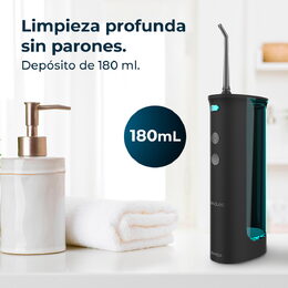 Zubní irigátor Cecotec, 4406, ToothCare Jet Fresh, skládací, 1200 ot./min., 3
režimy, 3 trysky, časovač, vodotěsný IPX7