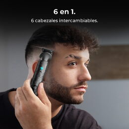 Zastřihovač Cecotec, 4458, PrecisionCare Samurai Profiling, vlasů a vousů,
keramické čepele, 6500 ot./min., 4 vodící hřebeny, 2000 mAh lith