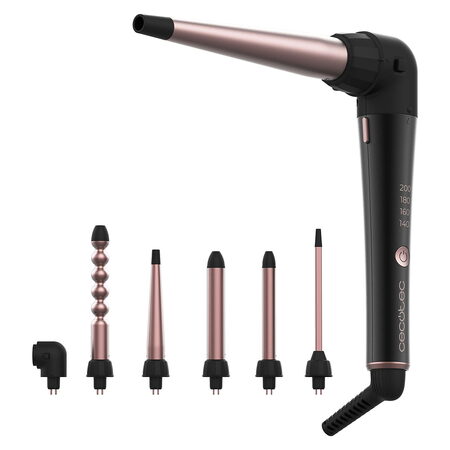 Kulma na vlasy Cecotec, 0969, SurfCare MultiWaves, 5 různých hlav, hlava s úhlem
90o, keramický povlak, nastavitelná teplota