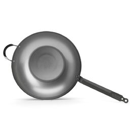 WOK pánev de Buyer, 5617.40, MINERAL B, WOK, zaoblený, průměr 40 cm, ouško a
rukojeť