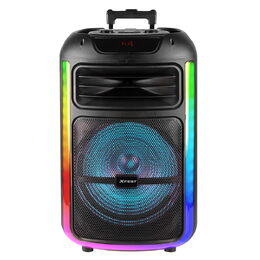 Reproduktor Trevi, XF 1400 KB, párty, přenosný, MP3 přehrávač, TWS, LED displej,
dálkové ovládání, dynamický mikrofon, 100 W