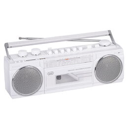 Radiomagnetofon Trevi, RR 501BT/WH, MW/FM/SW 1-2, Bluetooth, USB, SD, vestavěný
mikrofon, 230 V - 50 Hz/4 x D UM1
