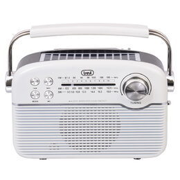 Rádio Trevi, RA 7F50 WH, přenosné, retro, FM/AM/SW, MP3 přehrávač, vestavěný
solární panel