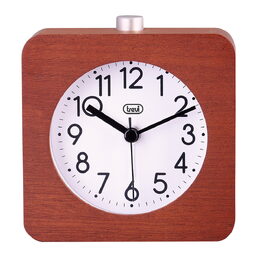 Budík Trevi, SL 3843 WD, osvětlení ciferníku, z přírodního dřeva, Snooze, Sweep,
1x AA