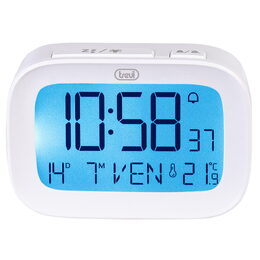 Budík Trevi, SLD 3850 WH, digitální, LED podsvícení, digitální teploměr, Snooze,
2x AAA