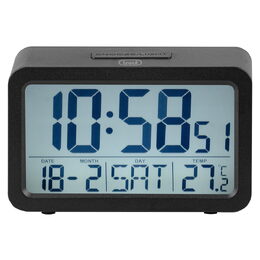 Budík Trevi, SLD 3P60 BK, digitální, LED podsvícení, teploměr, kalendář,
časovač, 2xAA