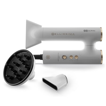 Fén na vlasy Bellissima, 11918, GEMINI, digitální motor, s otočným systémem, 3
teploty, 3 rychlosti, funkce paměti, 1400 W