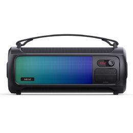 Reproduktor AKAI, ABTS-35, přenosný, Bluetooth, AUX-In, USB, funkce karaoke, RGB
světla, 10 W