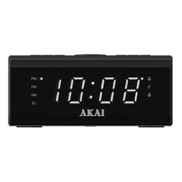 Radiobudík AKAI, ACR-2010, LED displej, Snooze, duální alarm, FM/AM, časovač,
funkce stmívání, 1,6 W