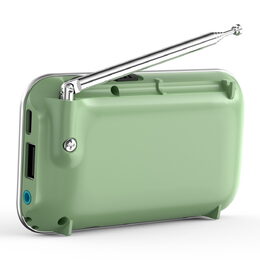 Rádio AKAI, APR-500, přenosné, BT, FM,USB, MP3, výstup na sluchátka, 3 W