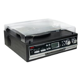 Gramofon AKAI, ATT-15SE, Bluetooth, FM/AM, AUX-In, USB slot, kazetový přehrávač,
dálkové ovládání, 15 W