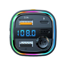 Transmiter AKAI, FMT-26BT, BT, Hnads-Free, USB, TF karta, MP3, LED světla,
nabíjení USB/TYP C