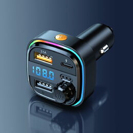 Transmiter AKAI, FMT-26BT, BT, Hnads-Free, USB, TF karta, MP3, LED světla,
nabíjení USB/TYP C