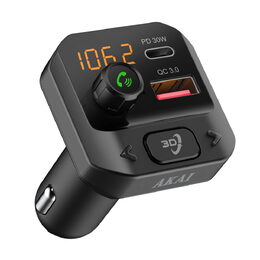 Transmiter AKAI, FMT-40BT, Bluetooth, Hands-Free, TF karta, USB, USB nabíjení