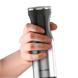 Mixér Solac, BA5619 PRO 1502, tyčový, čepele z nerezové oceli, turbo funkce,
drtič ledu, 1500 W