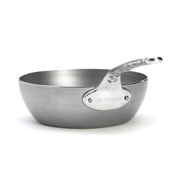 Ocelová pánev de Buyer, 5684.24, MINERAL B PRO, hluboká, nerezová rukojeť, 24cm