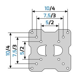 Držák TV Meliconi FlatStyle FTR100 CG, výklopný, pro úhlopříčky 14"-32", nosnost 20 kg - černý