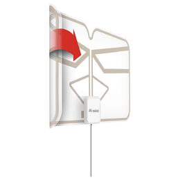 Anténa pokojová Meliconi 881018 Flexi - průhledná