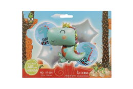 Sada balonek/balonky 5ks nafukovací dinosaurus v sáčku 21x16cm