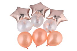 Sada balonek/balonky nafukovací párty 9ks 3 barvy v sáčku 13x18cm