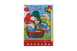 Omalovánky Šmoulové Od tečky k tečce + tužka s gumou v sáčku