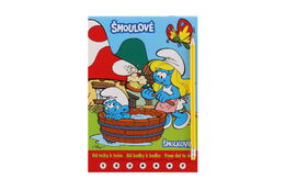 Omalovánky Šmoulové Od tečky k tečce + tužka s gumou v sáčku