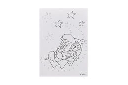 Omalovánky Šmoulové Od tečky k tečce + tužka s gumou v sáčku