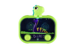 Vodní hra hlavolam svítící dinosaurus plast 13x14cm na baterie 4 druhy 12ks v boxu