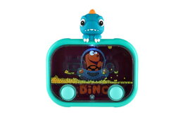 Vodní hra hlavolam svítící dinosaurus plast 13x14cm na baterie 4 druhy 12ks v boxu