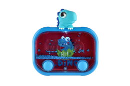 Vodní hra hlavolam svítící dinosaurus plast 13x14cm na baterie 4 druhy 12ks v boxu