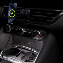 Nabíječka do auta Allity ACC-100-30WAC 30W 1xUSB, 1xUSB-C černá